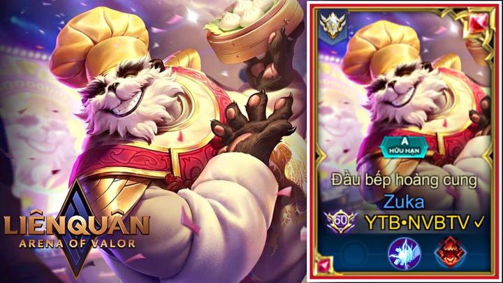 Hình Skin Zuka Đầu Bếp Hoàng Cung