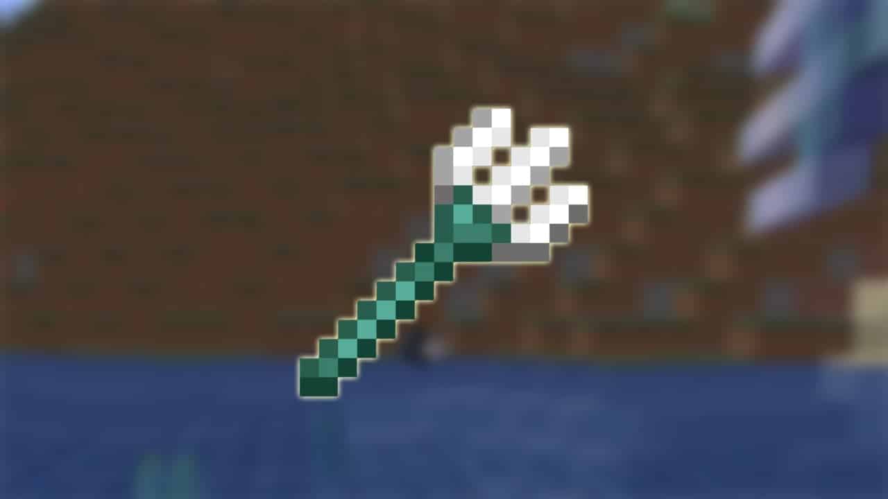 Hình ảnh cây đinh ba trong Minecraft cực độc đáo