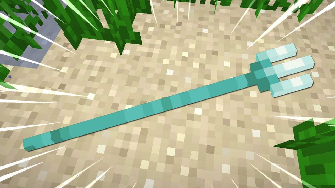 Hình ảnh cây đinh ba trong Minecraft đẹp nhất