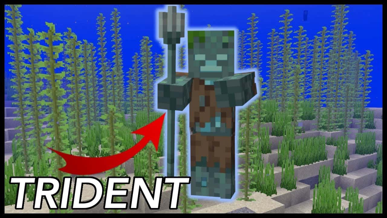Hình ảnh đinh ba trong Minecraft