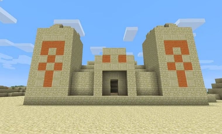 Hình ảnh kim tự tháp Minecraft ấn tượng