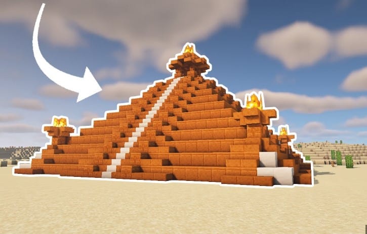 Hình ảnh kim tự tháp Minecraft đẹp độc lạ
