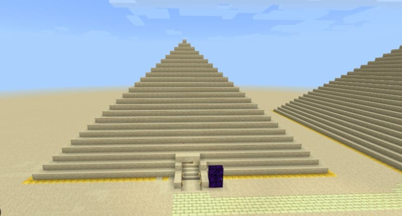 Hình ảnh kim tự tháp Minecraft thú vị