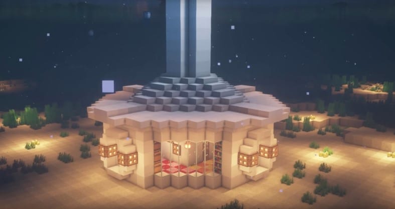 Hình ảnh nhà dưới nước trong Minecraft cực kỳ đặc sắc