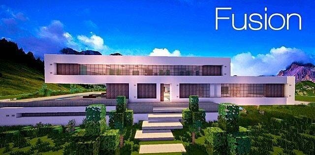 Hình ảnh nhà hiện đại trong Minecraft đẹp đơn giản