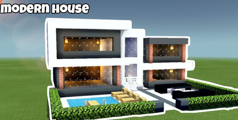 Hình ảnh nhà hiện đại trong Minecraft xịn nhất