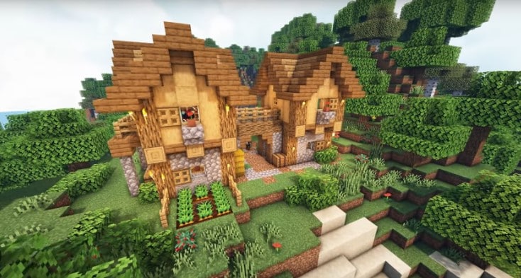 Hình ảnh nhà trung cổ Minecraft đặc sắc nhất