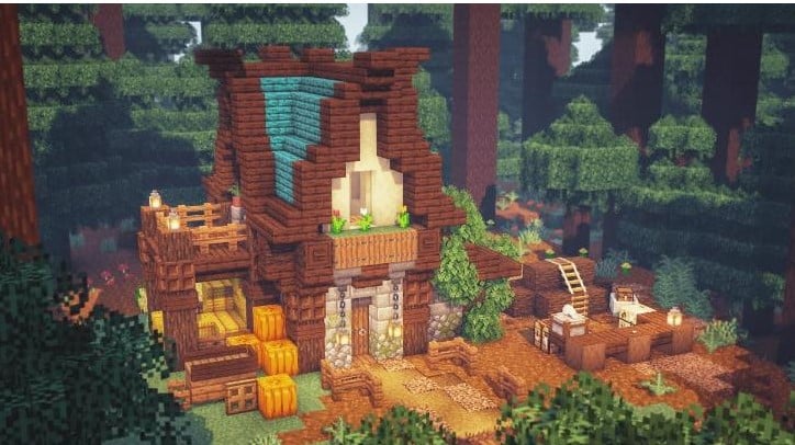 Hình ảnh nhà trung cổ Minecraft sáng tạo nhất