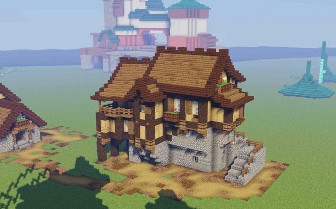 Hình ảnh nhà trung cổ Minecraft thú vị nhất