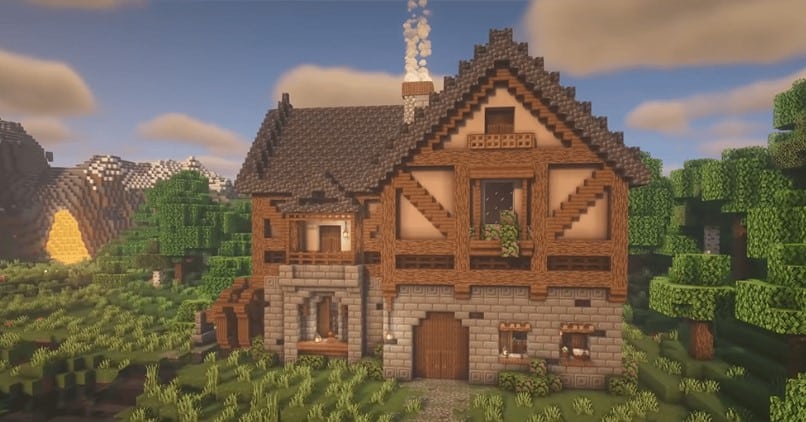 Mẫu nhà trung cổ Minecraft độc đáo