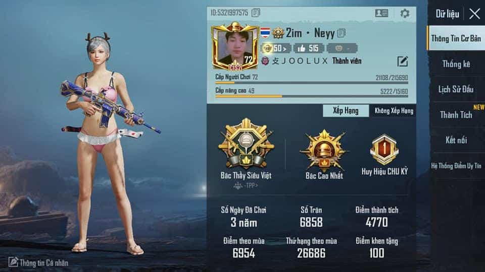 Hình ảnh rank PUBG bậc thầy siêu việt đặc sắc