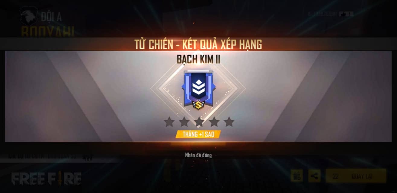 Hình ảnh rank Tử Chiến Bạch Kim