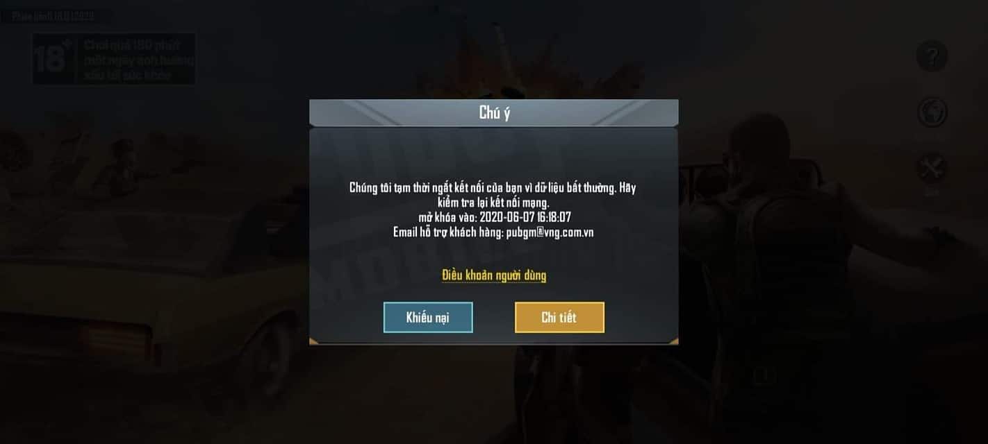Hình band acc Pubg tạm thời