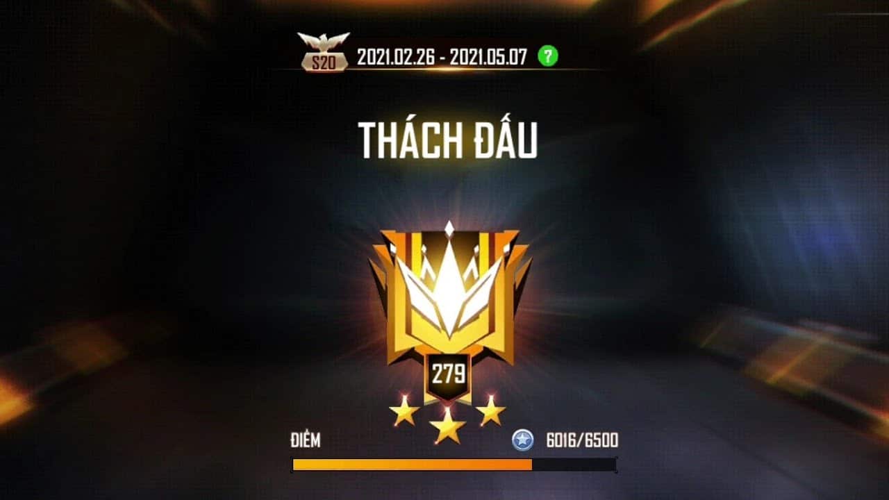 Hình logo rank Thách Đấu Free Fire cực đẹp