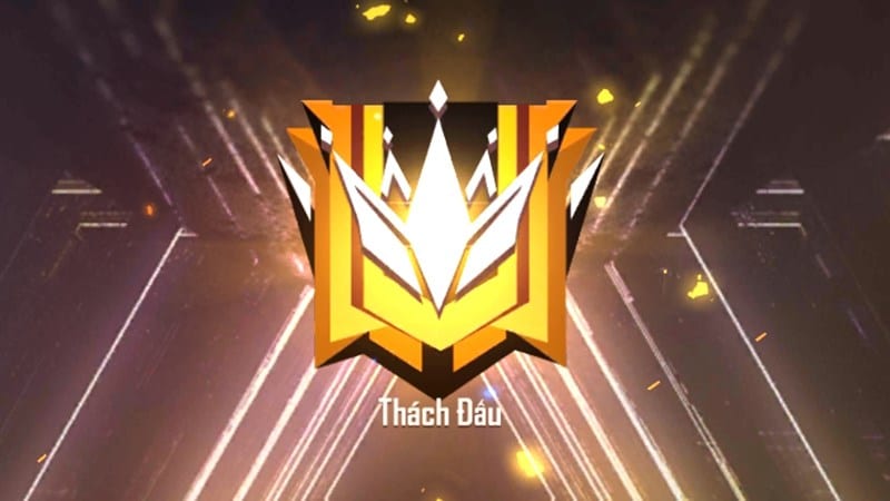 Hình logo rank Thách Đấu Free Fire mới nhất
