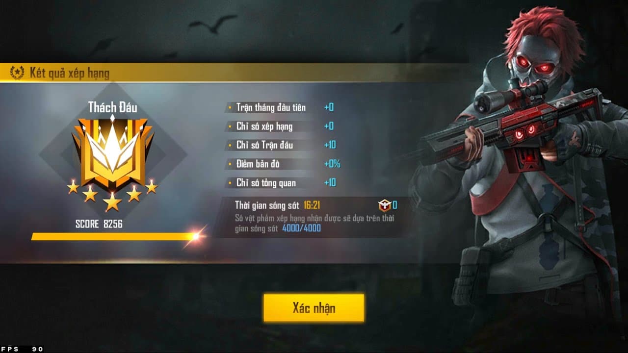 Hình logo rank Thách Đấu trong game Free Fire