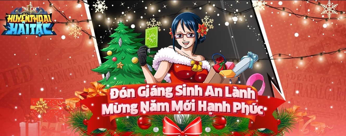 Hình nền Huyền Thoại Hải Tặc đón Giáng sinh