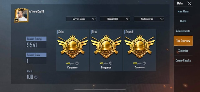 Hình rank Chí Tôn Pubg cực chất