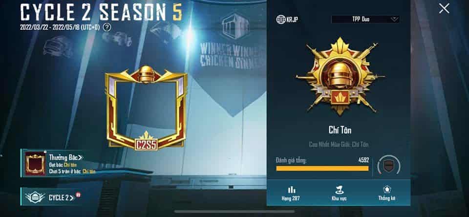 Hình rank Chí Tôn Pubg xịn sò