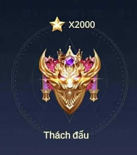 Hình rank Thách Đấu Liên Quân ấn tượng