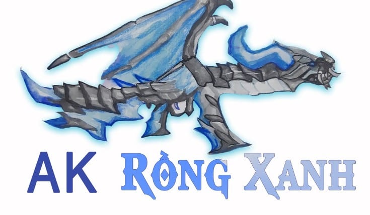 Hình vẽ AK rồng xanh LV7 đặc sắc