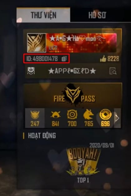 ID Của Hà Mon FF