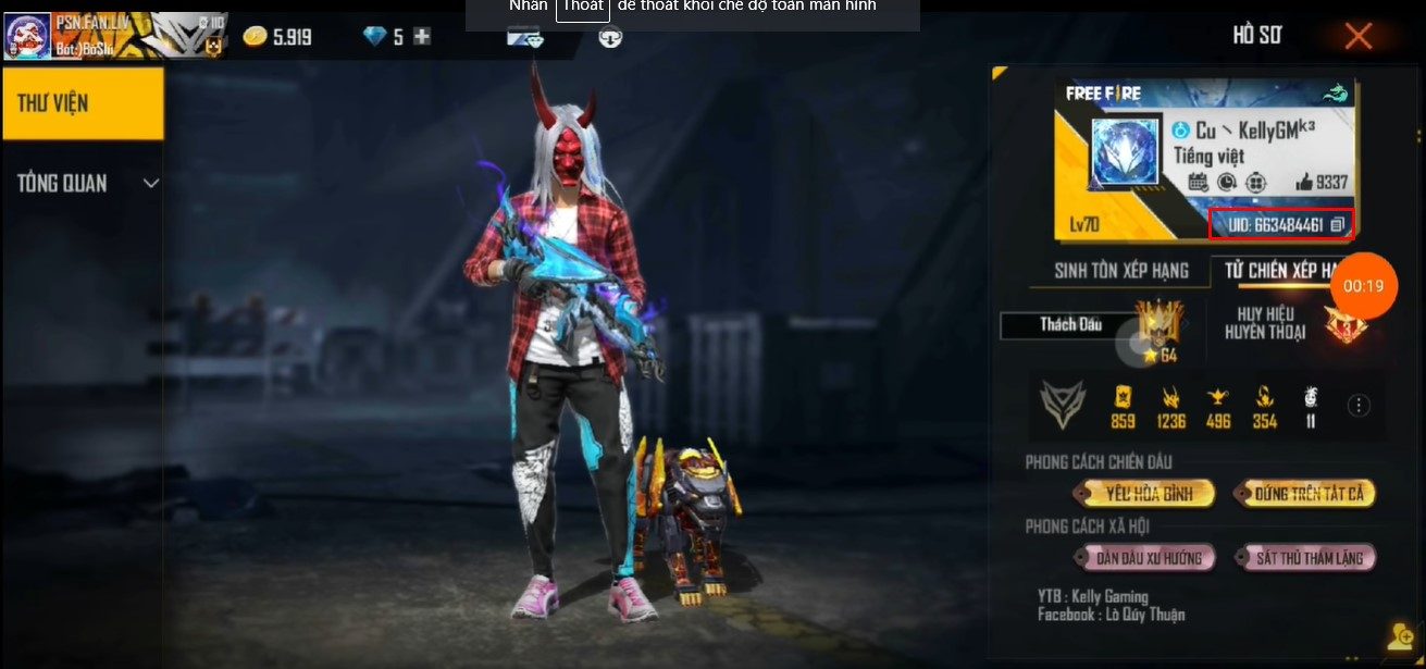ID Của Kelly Gaming