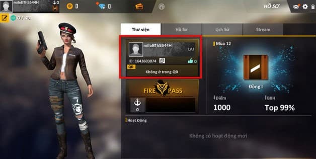 ID Free Fire 10 Số