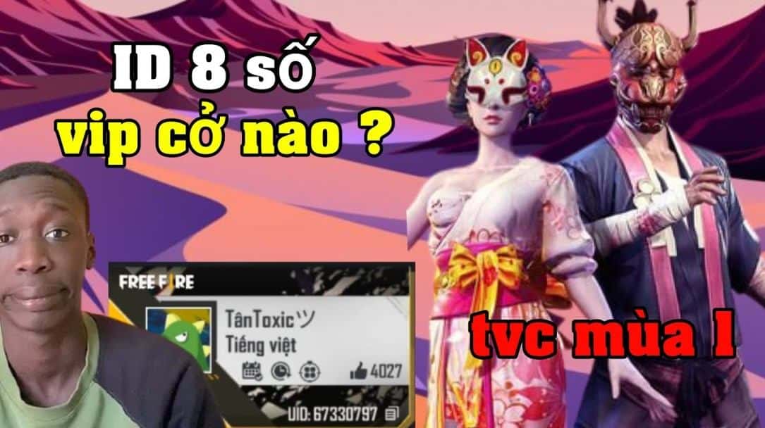 ID Free Fire 8 Số