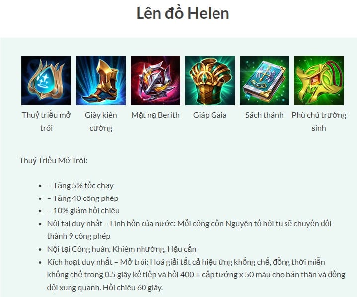 Lên giải cho Helen