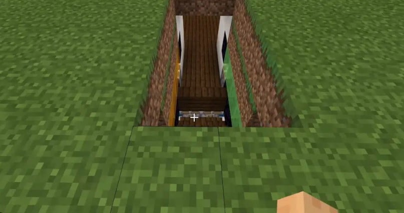 Mẫu cửa hầm bí mật Minecraft