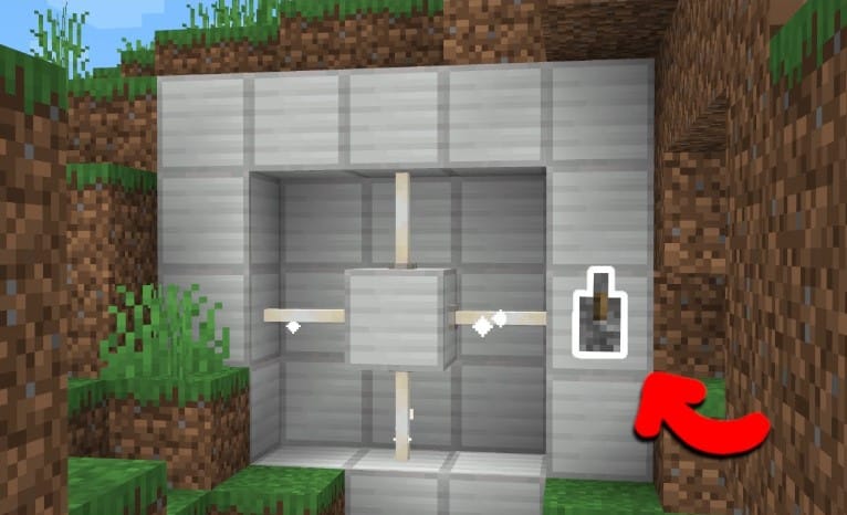 Mẫu hầm bí mật Minecraft an toàn