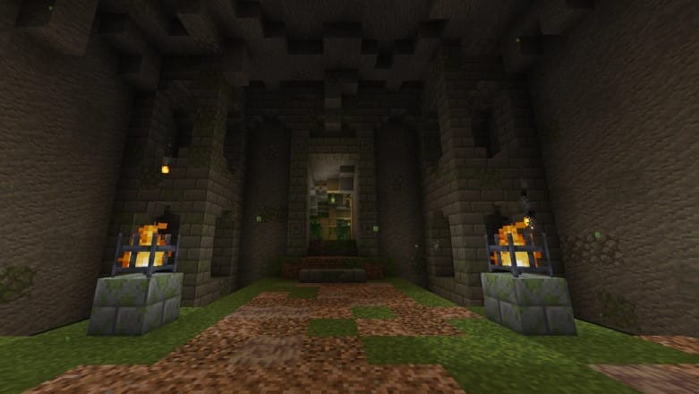 Mẫu hầm bí mật Minecraft sáng tạo