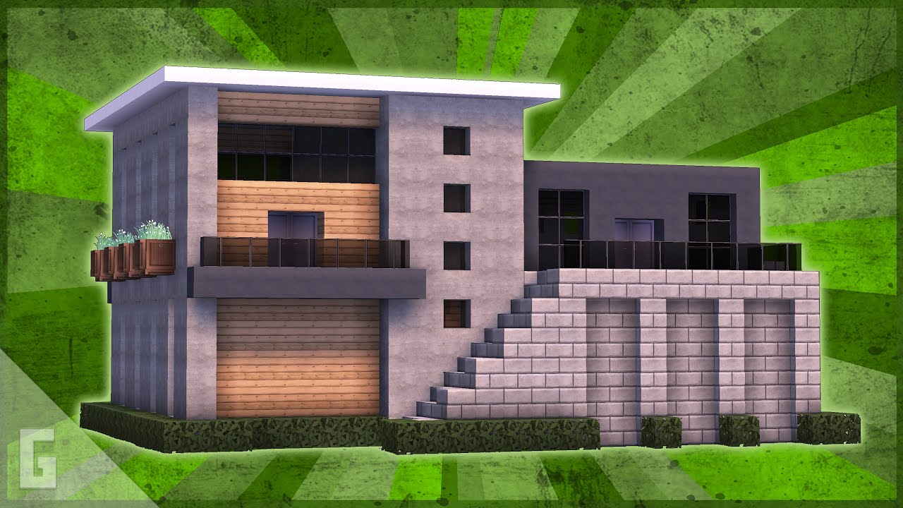 Mẫu nhà Minecraft 2 tầng cực đẹp