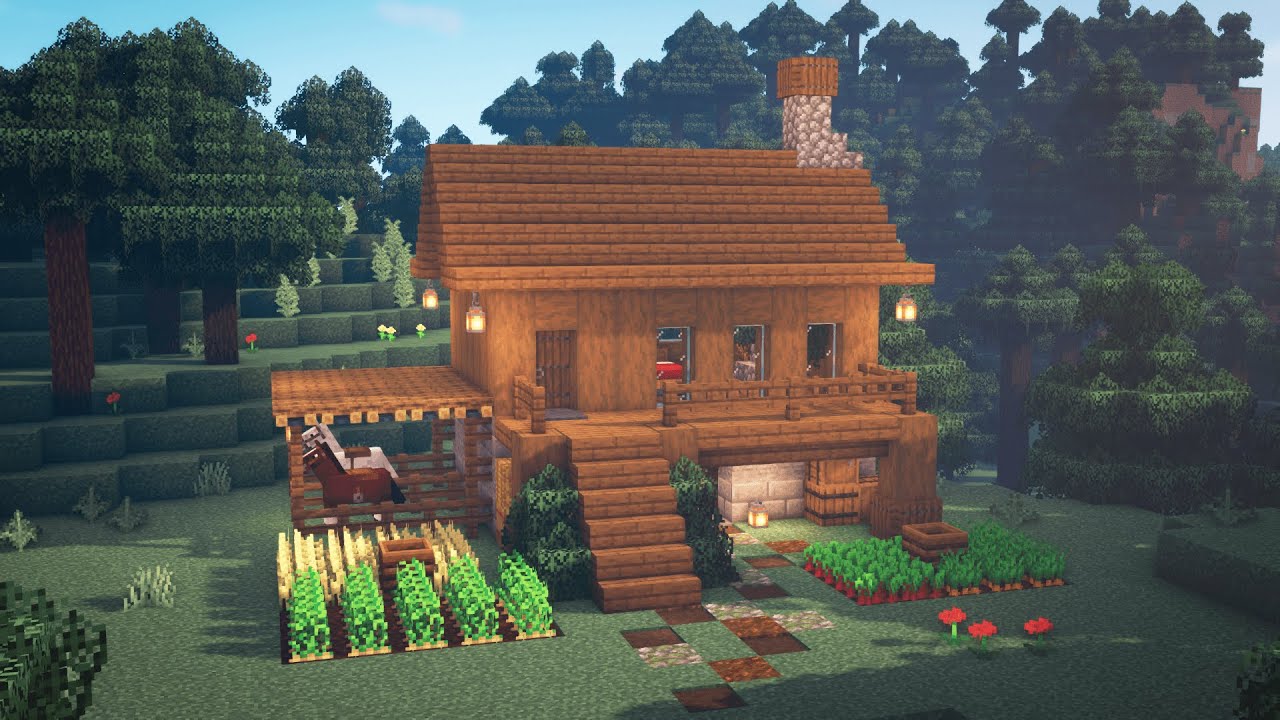 Mẫu nhà Minecraft đẹp đơn giản ấn tượng