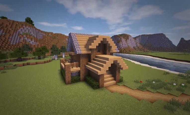 Mẫu nhà Minecraft đẹp đơn giản