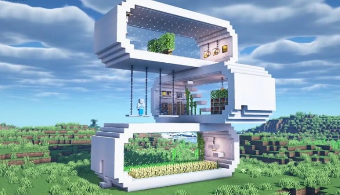 Mẫu nhà Minecraft hiện đại nhất
