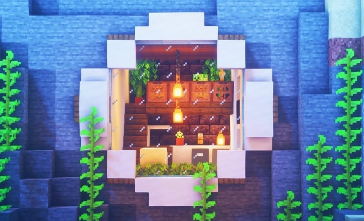 Mẫu nhà dưới nước trong Minecraft cực kỳ mới lạ