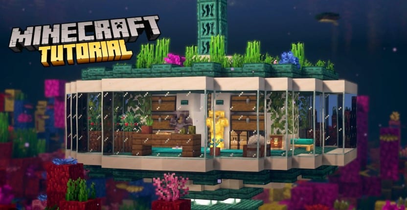 Mẫu nhà dưới nước trong Minecraft cực kỳ sáng tạo