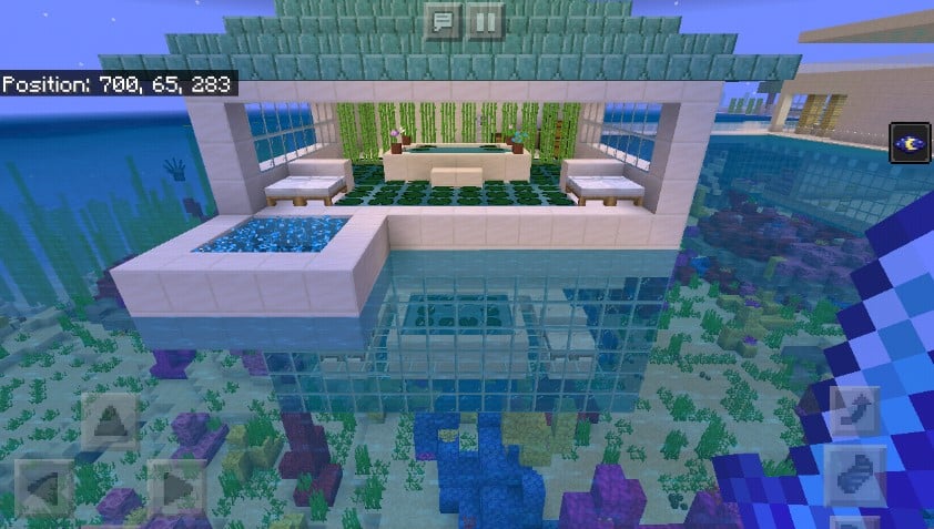 Mẫu nhà dưới nước trong Minecraft mới nhất