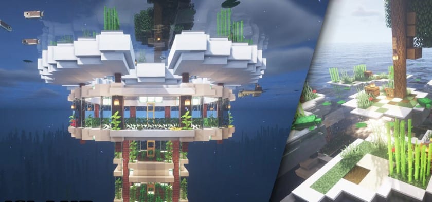 Mẫu nhà dưới nước trong Minecraft sáng tạo nhất