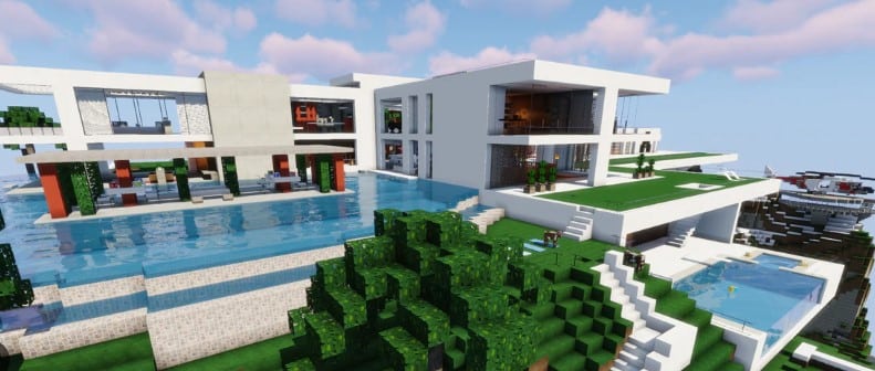 Mẫu nhà hiện đại trong Minecraft ấn tượng nhất