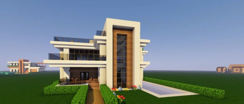 Mẫu nhà hiện đại trong Minecraft đặc sắc