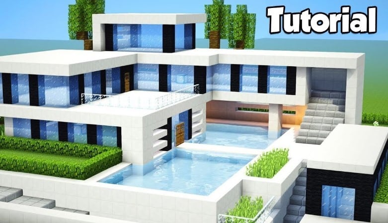 Mẫu nhà hiện đại trong Minecraft đẹp chất nhất