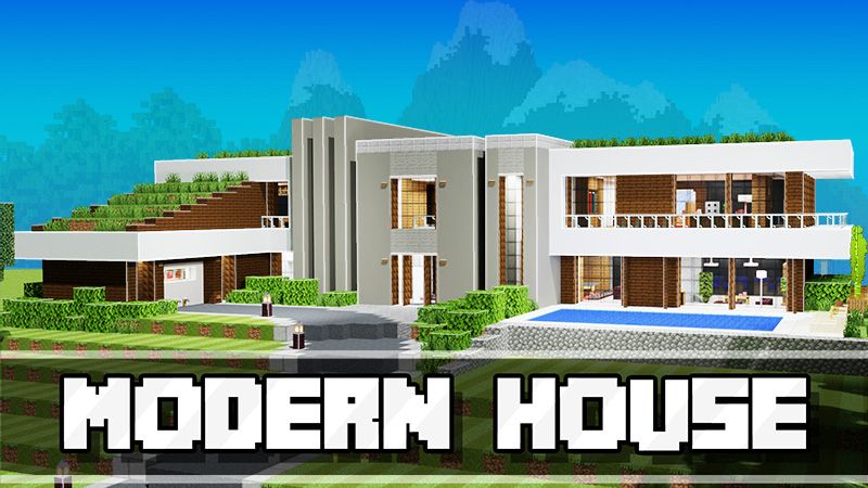 Mẫu nhà hiện đại trong Minecraft mới đẹp