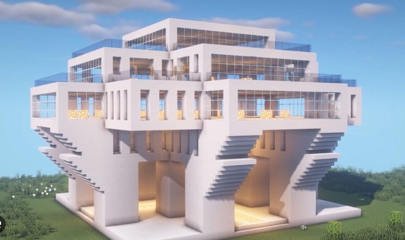Mẫu nhà hiện đại trong Minecraft ngầu nhất