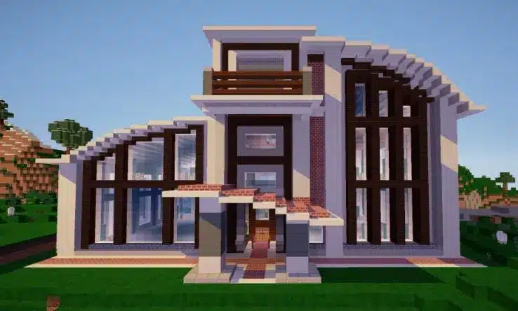 Mẫu nhà hiện đại trong Minecraft vô cùng đẹp