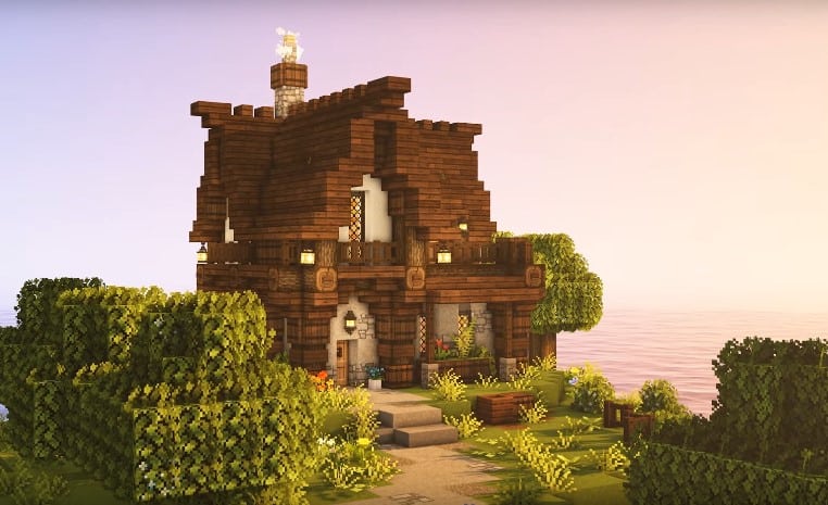 Mẫu nhà trung cổ Minecraft độc đáo