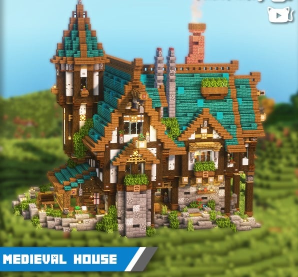 Mẫu nhà trung cổ Minecraft độc đáo nhất