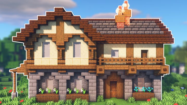 Mẫu nhà trung cổ Minecraft đơn giản dễ xây
